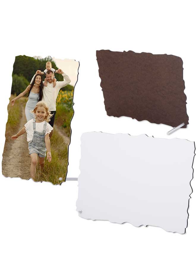 Custom printed curvey hardboard frame