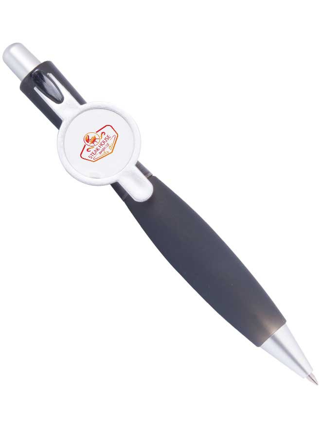 Custom printed black pen