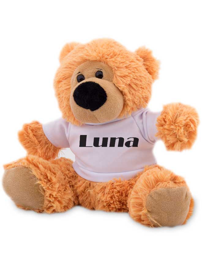 Custom printed teddy bear